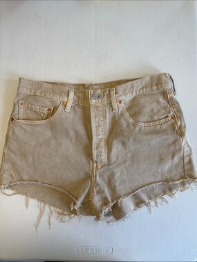 Levi’s 501 Khaki Denim Shorts